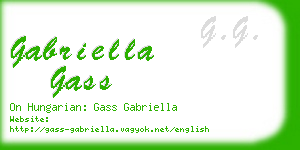 gabriella gass business card